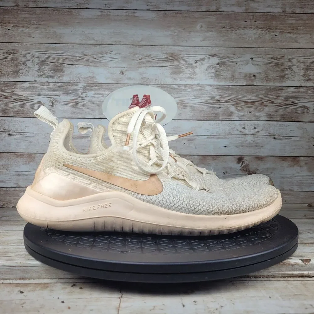 Nike Wmns Free TR 8 Sneakers Women's Size 9 Premium Sail Metallic Bronze Low Top
